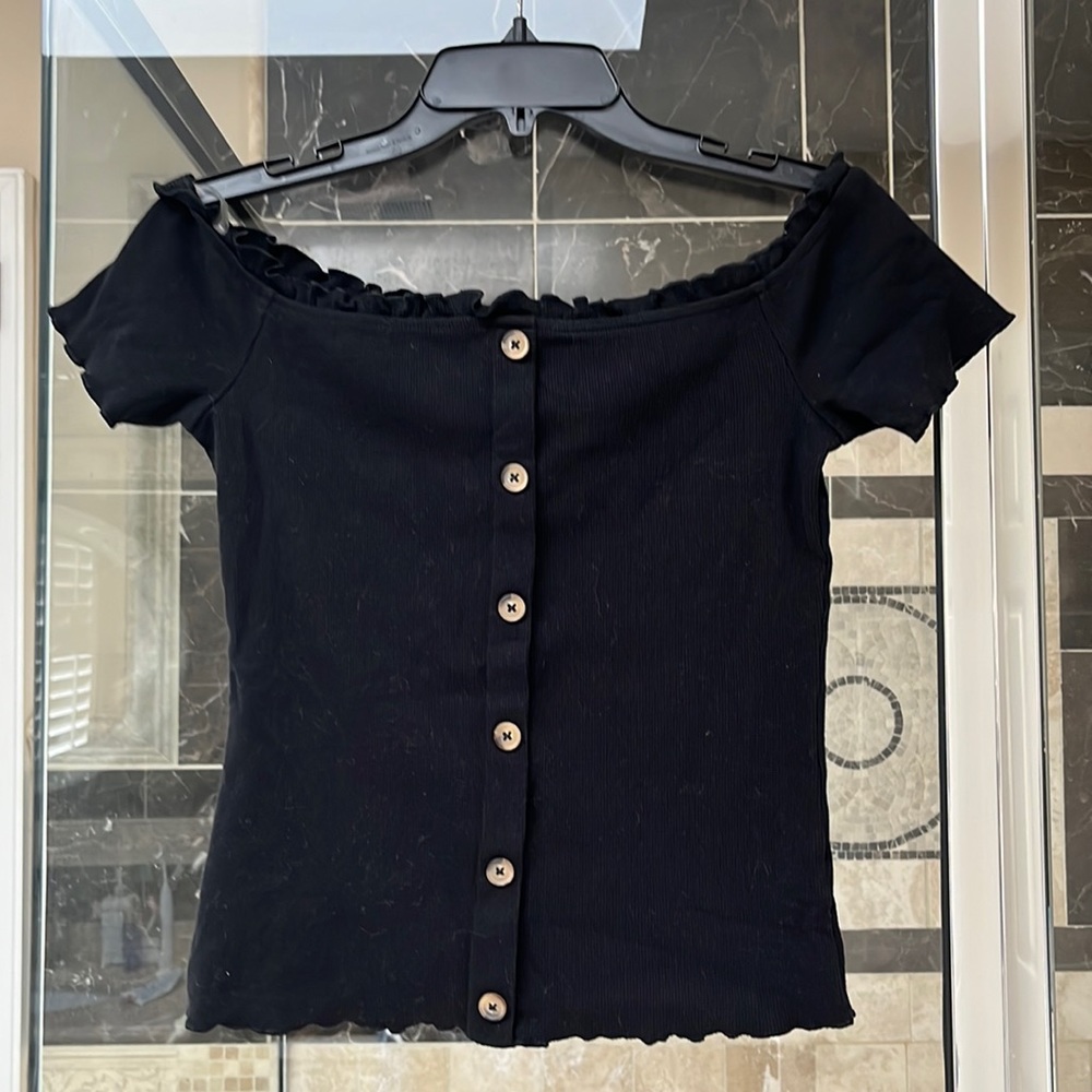 Seriously Soft blouse, size L, NWOT.